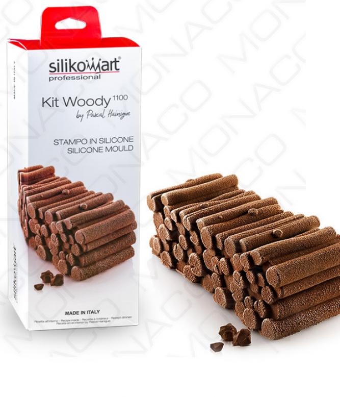 Moule silicone bûche Woody - Silikomart Professional